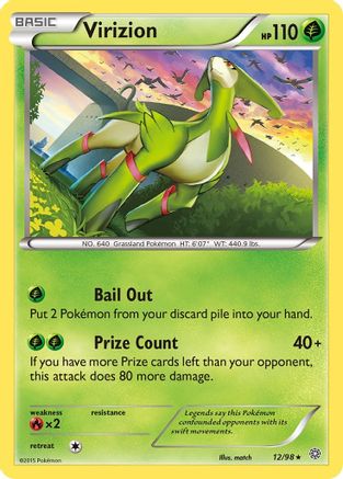 Virizion (12) [XY - Ancient Origins] Holofoil