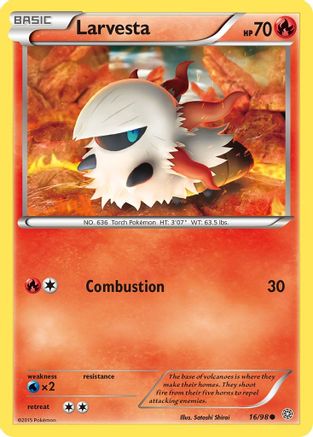 Larvesta (16) [XY - Ancient Origins] Reverse Holofoil