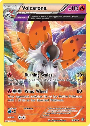 Volcarona (18) (18) [XY - Ancient Origins] Reverse Holofoil