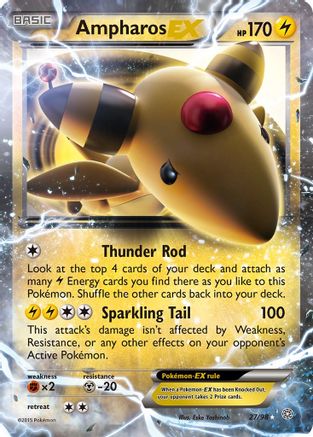 Ampharos EX (27) [XY - Ancient Origins] Holofoil