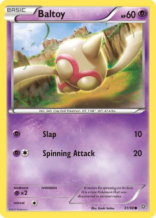 Baltoy (31) (31) [XY - Ancient Origins]