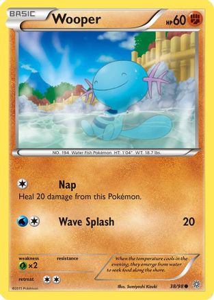Wooper (38) [XY - Ancient Origins] Reverse Holofoil