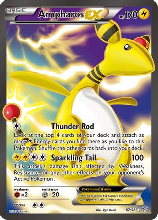 Ampharos EX (87 Full Art) (87) [XY - Ancient Origins] Holofoil