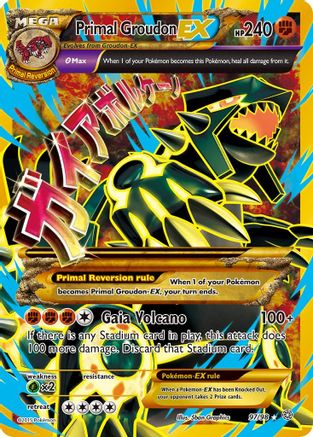 Primal Groudon EX (Shiny Full Art) (97) [XY - Ancient Origins] Holofoil