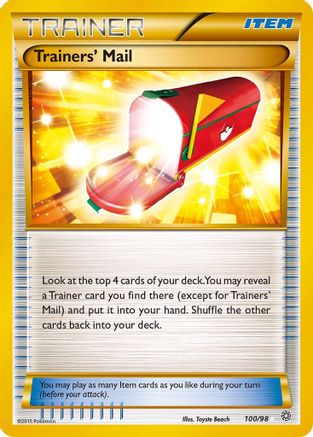 Trainers' Mail (Secret) (100) [XY - Ancient Origins] Holofoil