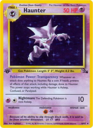 Haunter (6) (6) [Fossil] Unlimited Holofoil
