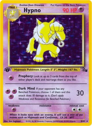 Hypno (8) (8) [Fossil] Unlimited Holofoil