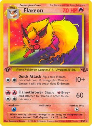 Flareon (19) (19) [Jungle] 1st Edition