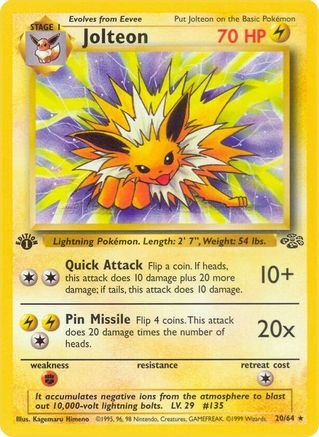 Jolteon (20) (20) [Jungle] 1st Edition