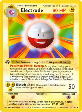 Electrode (21) [Base Set (Shadowless)] Unlimited