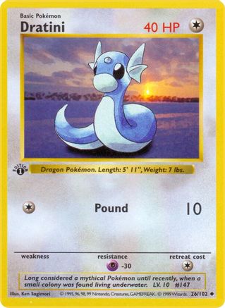 Dratini (26) [Base Set (Shadowless)] Unlimited