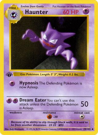 Haunter (29) [Base Set (Shadowless)] Unlimited