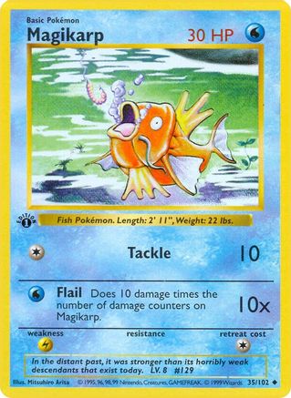Magikarp (35) [Base Set (Shadowless)] Unlimited