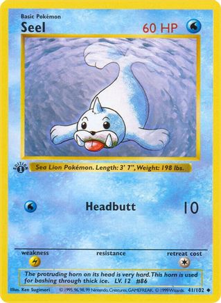 Seel (41) [Base Set (Shadowless)] 1st Edition