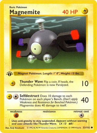 Magnemite (53) [Base Set (Shadowless)] Unlimited