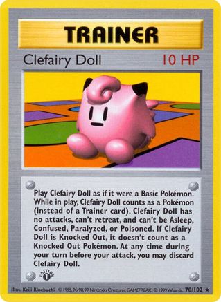 Clefairy Doll (70) [Base Set (Shadowless)] Unlimited