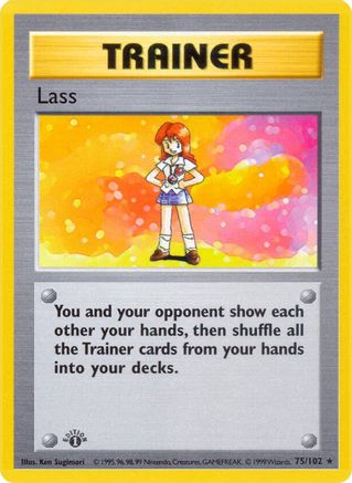 Lass (75) [Base Set (Shadowless)] Unlimited
