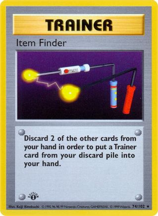 Item Finder (74) [Base Set (Shadowless)] 1st Edition