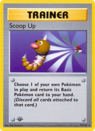 Scoop Up (78) [Base Set (Shadowless)] 1st Edition