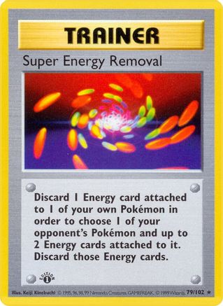 Super Energy Removal (79) [Base Set (Shadowless)] 1st Edition