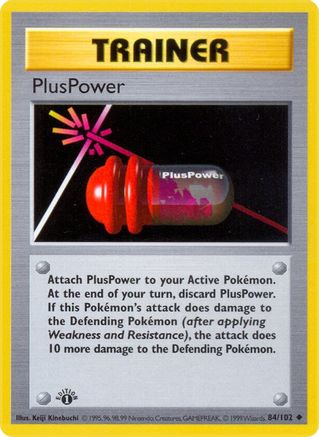 PlusPower (84) [Base Set (Shadowless)] 1st Edition