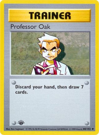 Professor Oak (88) [Base Set (Shadowless)] Unlimited