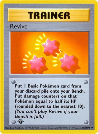 Revive (89) [Base Set (Shadowless)] 1st Edition