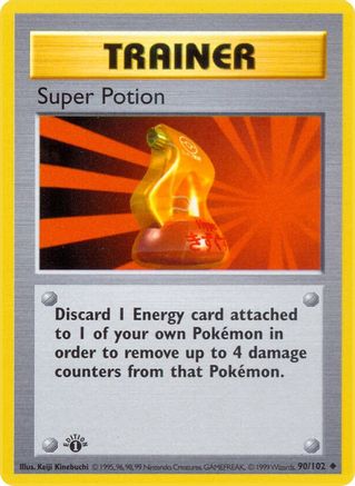 Super Potion (90) [Base Set (Shadowless)] 1st Edition