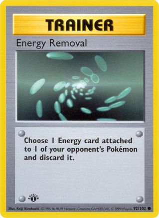 Energy Removal (92) [Base Set (Shadowless)] Unlimited