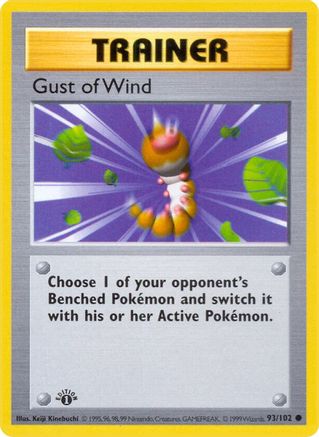 Gust of Wind (93) [Base Set (Shadowless)] Unlimited