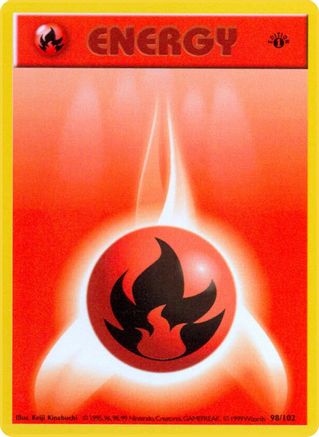 Fire Energy (98) [Base Set (Shadowless)] 1st Edition