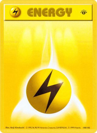 Lightning Energy (100) [Base Set (Shadowless)] Unlimited