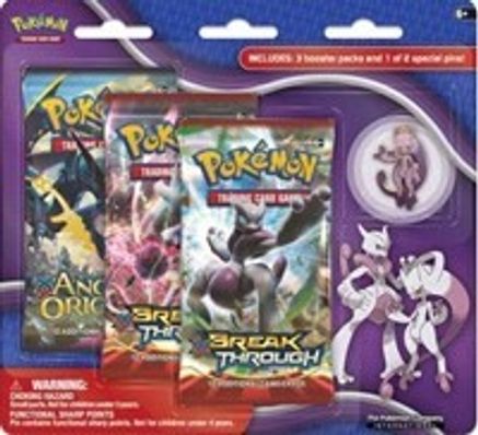 Pokemon BREAKthrough Three Pack Pin Blisters [Mega Mewtwo Y]
