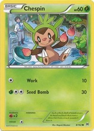 Chespin (8) (8) [XY - BREAKthrough] Reverse Holofoil