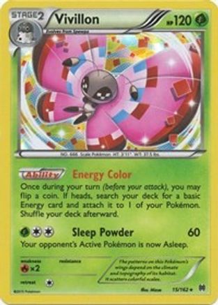 Vivillon (15) [XY - BREAKthrough] Reverse Holofoil
