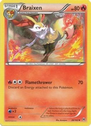 Braixen (26) [XY - BREAKthrough] Reverse Holofoil
