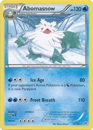 Abomasnow (40) [XY - BREAKthrough] Reverse Holofoil
