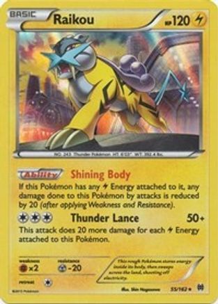 Raikou (55) [XY - BREAKthrough] Holofoil