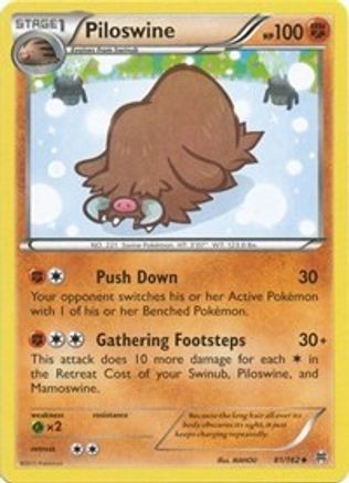 Piloswine (81) [XY - BREAKthrough] Reverse Holofoil