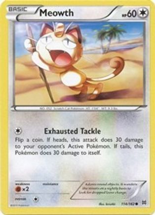 Meowth (114) [XY - BREAKthrough] Reverse Holofoil