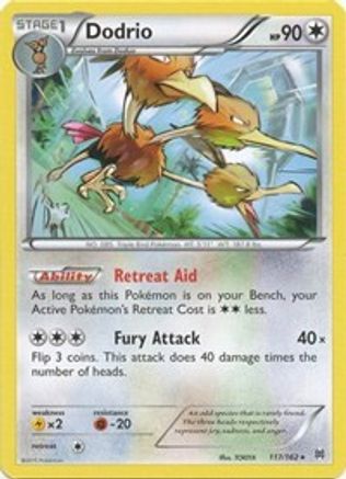 Dodrio (117) [XY - BREAKthrough] Reverse Holofoil