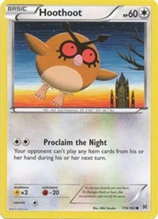 Hoothoot (119) [XY - BREAKthrough] Reverse Holofoil