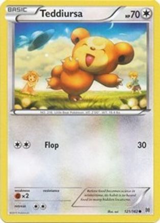 Teddiursa (121) [XY - BREAKthrough] Reverse Holofoil