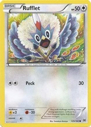 Rufflet (129) [XY - BREAKthrough] Reverse Holofoil