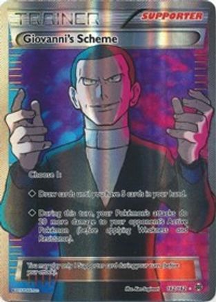 Giovanni's Scheme (Full Art) (162) [XY - BREAKthrough] Holofoil