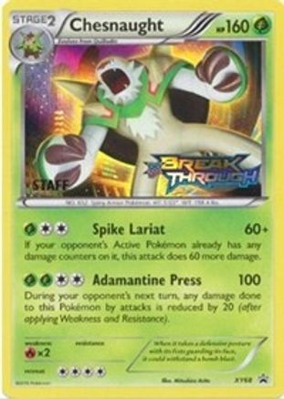 Chesnaught - XY68 (Prerelease [Staff] (XY68) [XY Promos] Holofoil