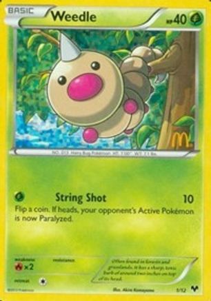 Weedle - 1/12 (1) [McDonald's Promos 2014] Holofoil