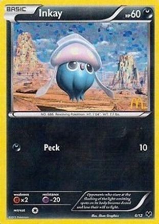 Inkay - 6/12 (6) [McDonald's Promos 2014] Holofoil