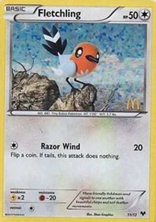 Fletchling - 11/12 (11) [McDonald's Promos 2014] Holofoil