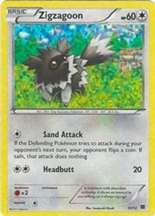 Zigzagoon - 11/12 (11) [McDonald's Promos 2015] Holofoil